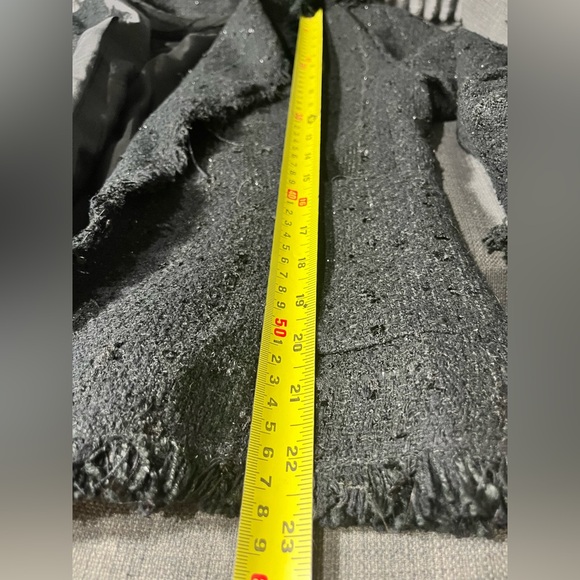 ANNE CARSON Silk Blend
Blazer L Black Plaid Raw Trim Floral Brooch Boho
Witchy - Picture 4 of 14